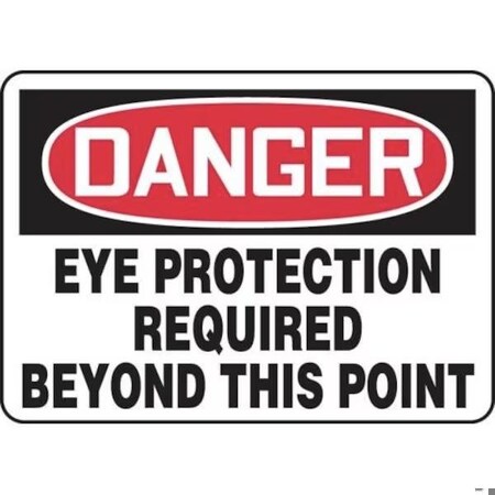 Accuform OSHA DANGER Safety Sign EYE SHMPPE042XT SHMPPE042XT